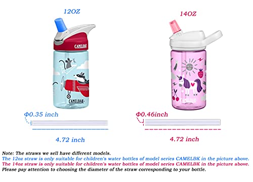 Replacement Straws for CamelBak Eddy Kids 14oz Water Bottle Replacement Straws Set, Accessory for CamelBak, Include 5 BPA-Free Straws and 2 Straw Brush by SLA (Eddy Kids 14OZ 1) | The Storepaperoomates Retail Market - Fast Affordable Shopping