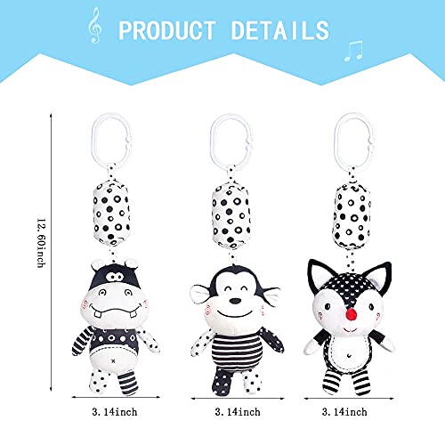LApapaye Baby Toy Cartoon Animal Stuffed Hanging Rattle Toys,Newborns Soft Plush Toys for Crib Car Seat Stroller with Wind Chimes,Best Birthday Gift for Baby from 0-18 Mmonths(Hippo,Foxe,Monkey) | The Storepaperoomates Retail Market - Fast Affordable Shopping