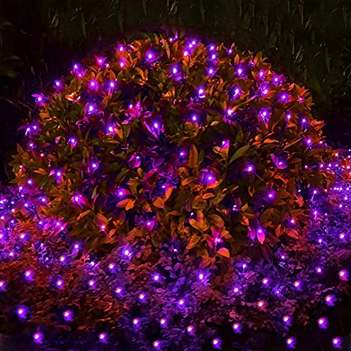 TURNMEON 99Ft 300LED Purple Halloween Fairy String Lights Plug in with Timer Remote Control 8 Modes Waterproof Copper Wire Light for Garden Yard Halloween Party Decoration Outdoor Indoor Home | The Storepaperoomates Retail Market - Fast Affordable Shopping