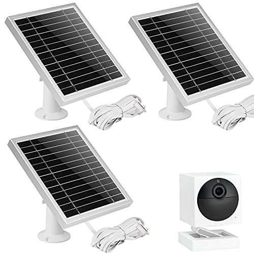 UYODM Updated Version 3Pack Solar Panel for Wyze Cam Outdoor | Weather Resistant, 15Ft Outdoor Power Charging Cable, Adjustable Mount | Not for Wyze/Wyze v3 – Silver | The Storepaperoomates Retail Market - Fast Affordable Shopping