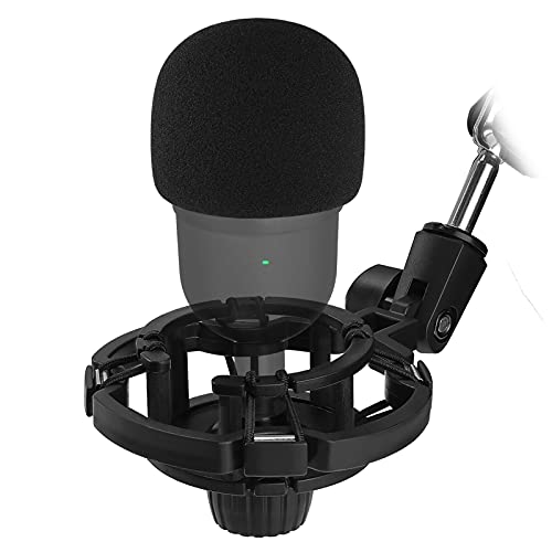 Silence Razer Mini Shock Mount with Foam Windscreen Cover, Anti-Vibration Suspension Shockmount Mic Holder Clip Pop Filter to Blocks Out Plosives for Seiren USB Streaming Microphone AVATAR | The Storepaperoomates Retail Market - Fast Affordable Shopping