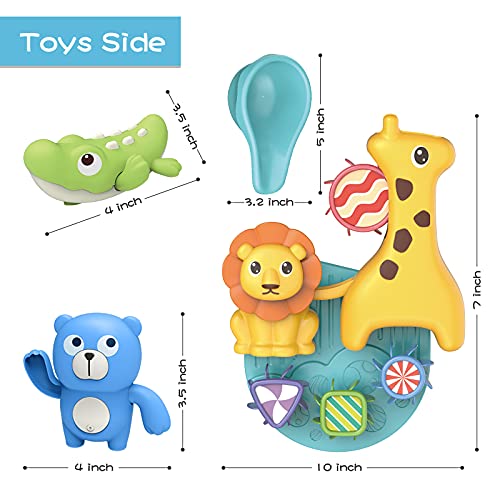 10-Pack Baby Toys for Toddlers, QQPONY Baby Bathtub Wall Water Toy Set, Floating Wind Up Toys for Toddlers, Preschool Toddler Pool Toys, Swimming Animal Toys Gift for Boys Girls (12 Months up) | The Storepaperoomates Retail Market - Fast Affordable Shopping