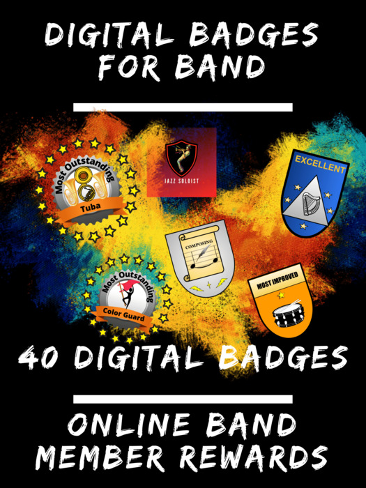 40 Digital Badges for Band Programs | The Storepaperoomates Retail Market - Fast Affordable Shopping