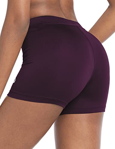 BALEAF Women’s 3″ Spandex Volleyball Shorts Compression Workout Shorts Running Yoga Active Gym Purple Size S | The Storepaperoomates Retail Market - Fast Affordable Shopping