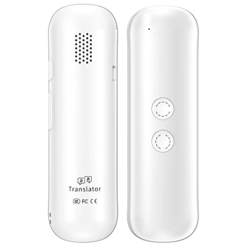 XURPURTLK Language Voice Translator Device Real Time 2-Way Translations Supporting 72 Languages for Travelling Learning Shopping Business Chat Recording Translations (White) (G5) | The Storepaperoomates Retail Market - Fast Affordable Shopping