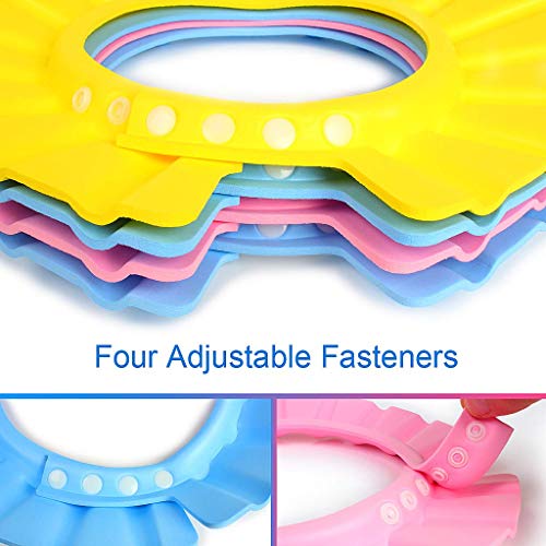 3 Pack Baby Shower Cap Bathing Cap, Soft Adjustable Kids Shampoo Shower Bathing Cap with Ear Protection | The Storepaperoomates Retail Market - Fast Affordable Shopping