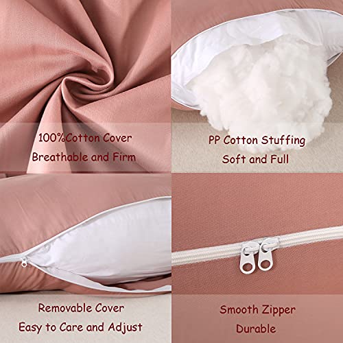 HINAPRAM Pregnancy Pillows for Sleeping Detachable U Shaped Full Body Pillow Maternity Pillows for Sleeping 55 inches Pregnancy Body Pillow with Cotton Cover(Pink) | The Storepaperoomates Retail Market - Fast Affordable Shopping
