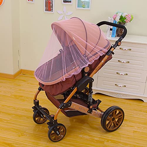 Axnhbubu 2 Pack Mosquito Net for Stroller-Durable,High-Density,Universal Size for Strollers, Bassinets, Cradles, Playards, Pack N Plays and Portable Mini Crib (Pink) | The Storepaperoomates Retail Market - Fast Affordable Shopping