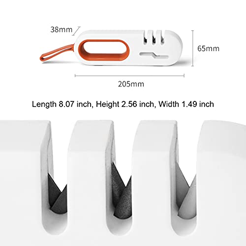 Jomihoney Premium Knife Sharpener, Hangable 4-in-1 Kitchen Scissors Sharpener 4-Stage Diamond Really Works for Ceramic and Steel Knives, Scissors. Easily Restores Dull to Sharp | The Storepaperoomates Retail Market - Fast Affordable Shopping