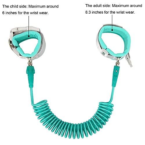 Blisstime Toddler Leash with Key Lock, Upgraded Anti Lost Wrist Link Baby Leash with 360 Degree Rotating Connector and Adjustable Bracelet for Babies Toddlers Child Kids (8.2ft/2.5m, Cyan) | The Storepaperoomates Retail Market - Fast Affordable Shopping
