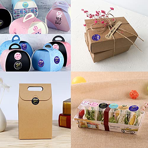 hongyuBO 1 Inch Thank You Stickers 6x550pcs/roll, Total 3300pcs,Font Bronzing,Strong Adhesive, for Baking Packaging,Envelope Seals, Small Business,Tags for Wedding,Birthday,Party, Wrap Bag Multicolor | The Storepaperoomates Retail Market - Fast Affordable Shopping
