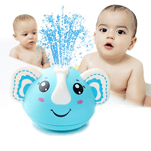 HLXY Bath Toys, Induction Spray Water Elephant Toy with LED Light, Automatic Sprinkler Bathtub Shower Pool Bathroom Toy for Baby Toddler Infant Kids Light Up Bath Toys | The Storepaperoomates Retail Market - Fast Affordable Shopping