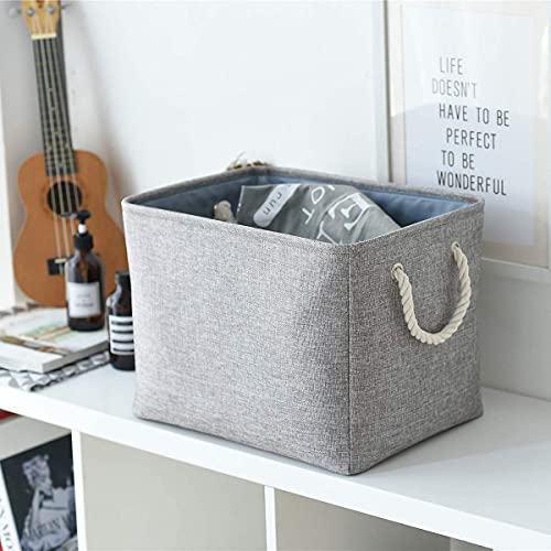 Samketel Storage Baskets for Organizing 4 Pack,Fabric Decorative Basket，Small Baskets for Shelves, Laundry, Nursery, Closets, Decorative Baskets for Gifts Empty | The Storepaperoomates Retail Market - Fast Affordable Shopping