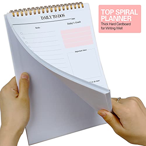 Daily to Do Notepads – Task Checklist planner, Time Management planner, To Do lists, Organizer with Today’s Goals, Notes, 52 Undated Agenda Tear-off Sheets, 6.5 x 9.8 inches ( Pink ) | The Storepaperoomates Retail Market - Fast Affordable Shopping