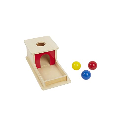 Tiger Montessori Full Size Object Permanence Box with Tray Three Balls for 6-12 Months Babies (3 Colored Wood Ball) | The Storepaperoomates Retail Market - Fast Affordable Shopping