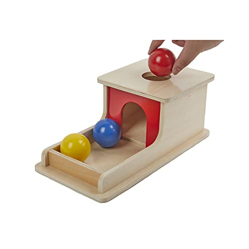Tiger Montessori Full Size Object Permanence Box with Tray Three Balls for 6-12 Months Babies (3 Colored Wood Ball) | The Storepaperoomates Retail Market - Fast Affordable Shopping