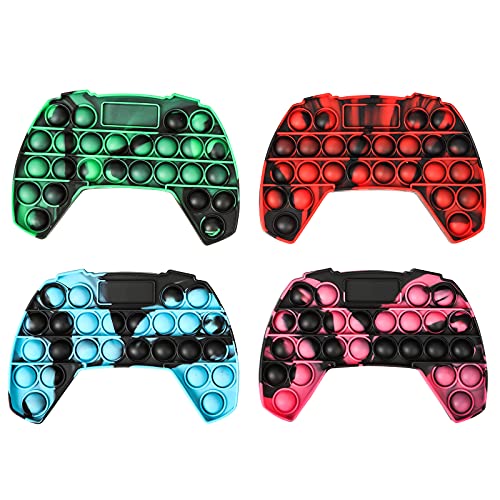 gitete Big Pop It Game，Pop Push Game Controller Gamepad Shape Pop Push tie dye Bubble Sensory Fidget Toy Autism Special Needs Stress Reliever for Kids & Adults(4 Colors) | The Storepaperoomates Retail Market - Fast Affordable Shopping