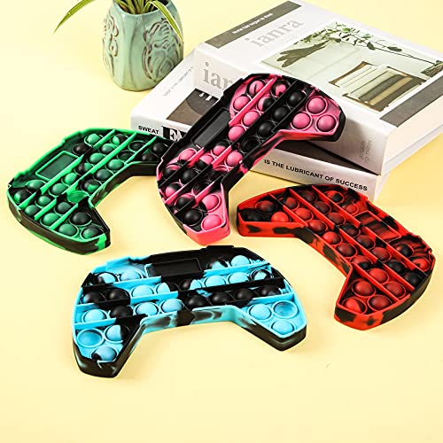 gitete Big Pop It Game，Pop Push Game Controller Gamepad Shape Pop Push tie dye Bubble Sensory Fidget Toy Autism Special Needs Stress Reliever for Kids & Adults(4 Colors) | The Storepaperoomates Retail Market - Fast Affordable Shopping