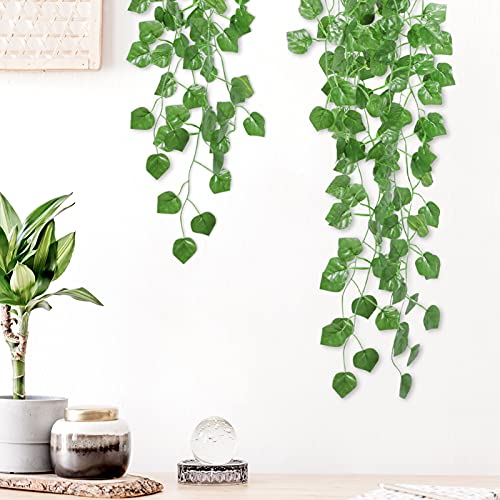Omldggr 3 Pieces Artificial Hanging Ivy Vine Artificial Hanging Plants Artificial Plants Vines for Indoor Outside Home Garden Office Decor | The Storepaperoomates Retail Market - Fast Affordable Shopping