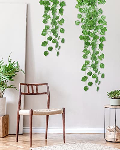 Omldggr 3 Pieces Artificial Hanging Ivy Vine Artificial Hanging Plants Artificial Plants Vines for Indoor Outside Home Garden Office Decor | The Storepaperoomates Retail Market - Fast Affordable Shopping