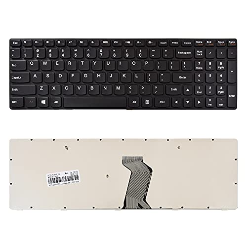SUNMALL Replacement Keyboard Compatible with Lenovo IdeaPad G500 G505 G510 G700 G710 (Not Fit G500S G505S) with Frame Black US Layout