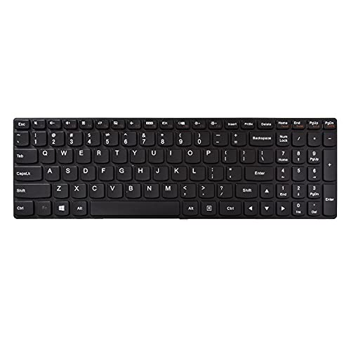 SUNMALL Replacement Keyboard Compatible with Lenovo IdeaPad G500 G505 G510 G700 G710 (Not Fit G500S G505S) with Frame Black US Layout | The Storepaperoomates Retail Market - Fast Affordable Shopping