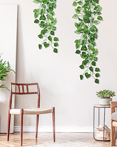 Omldggr 3 Pieces Artificial Hanging Ivy Vine Artificial Hanging Plants for Indoor Outside Home Garden Office Decor | The Storepaperoomates Retail Market - Fast Affordable Shopping