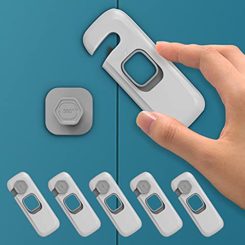 Child Safety Cabinet Locks, 5 Pack Child Proof Locks for cabinets, Doors, Drawers, Toilet Seat, Fridge, Oven, Baby Proofing Cabinet Locks with Strong Adhesive Tape, Cerraduras de gabinete | The Storepaperoomates Retail Market - Fast Affordable Shopping