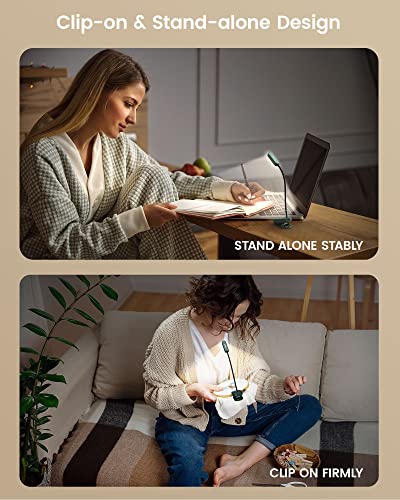 Glocusent 16 LED Mini Book Light for Reading in Bed, Clip On Reading Light, Rechargeable & Long Lasting for 80+Hrs, 3 Colors & 5 Brightness Levels, Perfect Reader Gifts or Book Lovers, Kids & Travel | The Storepaperoomates Retail Market - Fast Affordable Shopping