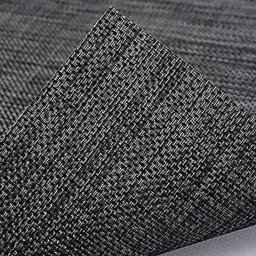 Set of 8 Placemats, Non-Slip Table Mats for Dining Kitchen Restaurant Table (Black Cyan) | The Storepaperoomates Retail Market - Fast Affordable Shopping