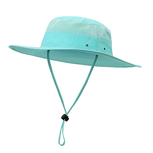 Fishing Hats for Men Women Wide Brim Mens Summer Sun Hats Bucket Boonie Cap Outdoor Light Sky Blue | The Storepaperoomates Retail Market - Fast Affordable Shopping