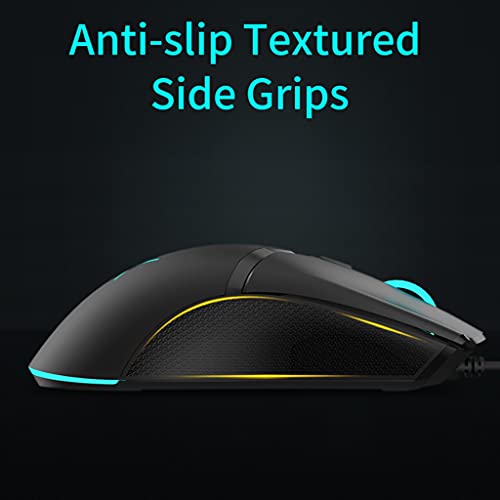 ACGTH Mice RGB Wired Gaming Mouse Lightweight Ergonomic Mice with Soft Rope Cable for Computer Gamer Mice (Color : B) | The Storepaperoomates Retail Market - Fast Affordable Shopping