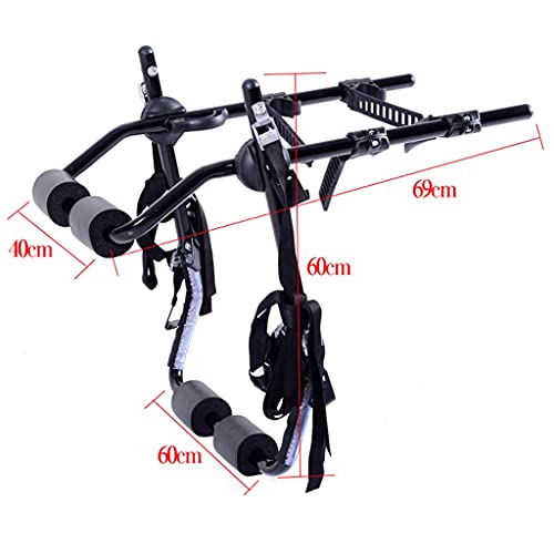 LZL Car Back Deluxe Black 2-Bike Trunk Mount Bicycle Carrier Rack. (Compatible with Most Sedans/Hatchbacks/Minivans and SUVs.) | The Storepaperoomates Retail Market - Fast Affordable Shopping