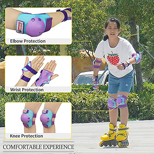 SOHOUR HOME Kids/Youth Knee Pads Elbow Pads Wrist Guards Protective Gear Set for Kids Roller Skates, Inline Skating, Cycling, BMX Bike, Skateboard, Scooter Riding And Outdoor Extreme Multi-Sports | The Storepaperoomates Retail Market - Fast Affordable Shopping