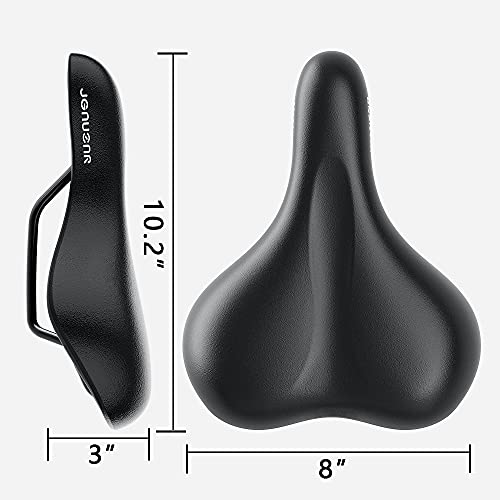 JGAUZNR Comfortable Bike Seat Cushion – Unibody Design Soft Padded Bicycle Saddle Replacement for Cruiser Bike, Spin Bike, Mountain Bike and More | The Storepaperoomates Retail Market - Fast Affordable Shopping