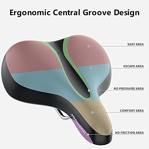 JGAUZNR Comfortable Bike Seat Cushion – Unibody Design Soft Padded Bicycle Saddle Replacement for Cruiser Bike, Spin Bike, Mountain Bike and More | The Storepaperoomates Retail Market - Fast Affordable Shopping
