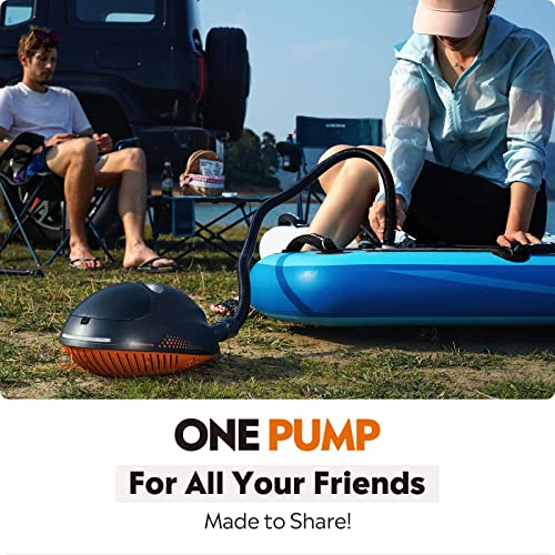 OutdoorMaster 16PSI High Pressure SUP Air Pump with Rechargeable Battery The Whale – Intelligent Dual Stage Inflation & Auto-Off Feature and Deflation Function for Inflatable Stand Up Paddle Boards | The Storepaperoomates Retail Market - Fast Affordable Shopping