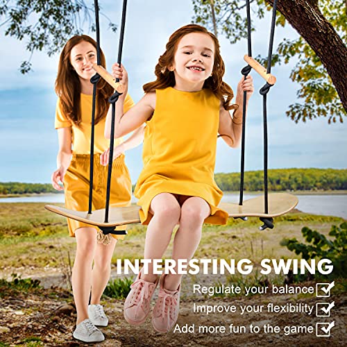 The Original Skateboard Swing Surfering Swing for Kids and Adults, Maple Wood, Holds up to 250 Pounds, Indoor/Outdoor | The Storepaperoomates Retail Market - Fast Affordable Shopping