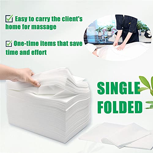 55 Pcs Disposable Massage Table Sheets, 31.5″ X 70.9″ Disposable Bed Sheet Set, Waterproof Non-Woven Fabric + PE Film Large Spa Bed Cover | The Storepaperoomates Retail Market - Fast Affordable Shopping