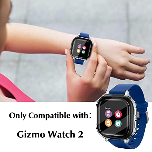 [2 Pack] Kuaguozhe Case Compatible for Gizmo Watch 2 Screen Protector for Kids（2 Pack）, Hard PC Overall Protective Case and Tempered Glass Screen Protector for Verizon Gizmo Watch 2,Clear+Clear | The Storepaperoomates Retail Market - Fast Affordable Shopping