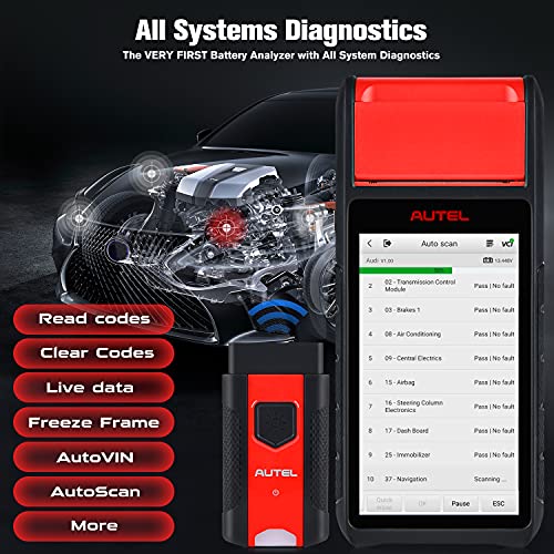 Autel Battery Tester MaxiBAS BT608(E) with Advanced Adaptive Conductive Technology, 2022 Upgraded of BT508 / BT506, All System Diagnostic, Cold Cranking & Charging Analyzer, Built-in Printer | The Storepaperoomates Retail Market - Fast Affordable Shopping