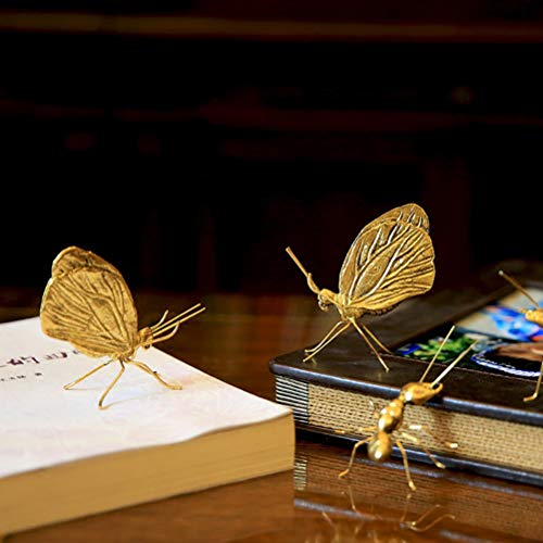 TUANJIE 1Pcs Gold Butterfly Sculpture Sculpture Statue Metal Butterfly Gold Ants Sculpture for Home Office Car Decor Handmade Vintage Simulation Model Room Home Decoration | The Storepaperoomates Retail Market - Fast Affordable Shopping