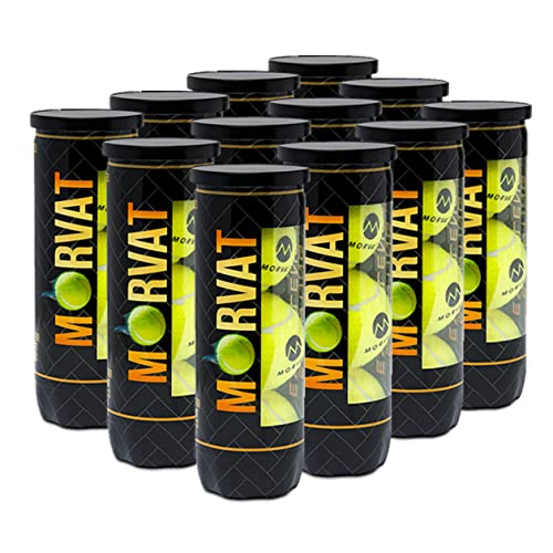 Morvat Professional Tennis Balls–Durable Pressurized Hard Court/ Soft Court Tennis Balls Yellow Felt Tennis Balls Extra Duty Tennis Balls, Great for Beginner Training Tennis Balls 36 Pack 12 Cans | The Storepaperoomates Retail Market - Fast Affordable Shopping