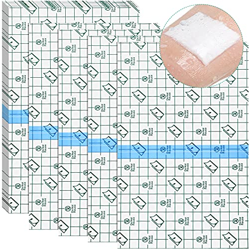 36 Sheets Adhesive Waterproof Bandage Cover Transparent Stretch Bandage Film Dressing Clear Shower Protector Film Large Disposable Stretch Bandage Cover (6 x 10 Inches) | The Storepaperoomates Retail Market - Fast Affordable Shopping