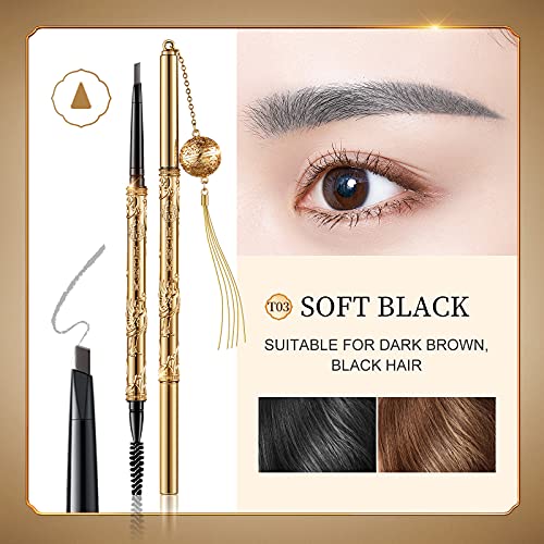 ZEESEA [Palace Identity] Drunken Rhyme Gilt · Delicate Eyebrow Pencil,Sketch-level Small Triangle, Heavy Embossed Barrel Palace Eyebrow Pencil, Long Lasting Beautiful Eyebrow Pencil | The Storepaperoomates Retail Market - Fast Affordable Shopping