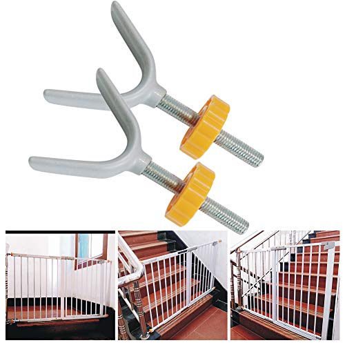EKDJKK Extra Long M10 Stair Banister Adapter Y-Spindle Rods 2 Pack for Pressure Mounted Baby and Pet Safety Gates (4mm)(White,Size:3.74inch) | The Storepaperoomates Retail Market - Fast Affordable Shopping