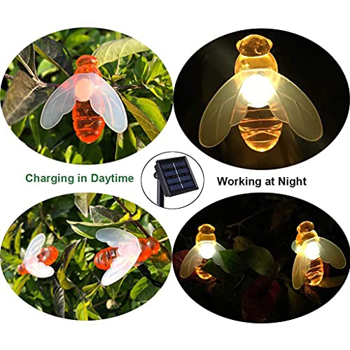 CHENGBEI Waterproof IP65 30 Cute Honeybee LED Lights 8 Modes Fairy Decorative Light for Outdoor Wedding Homes Gardens Patio Party | The Storepaperoomates Retail Market - Fast Affordable Shopping