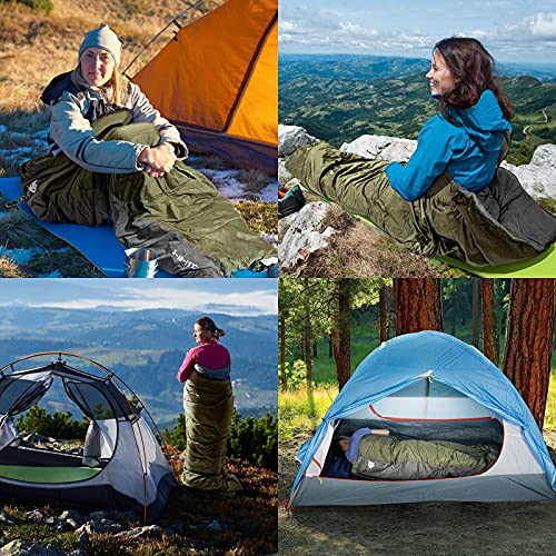 Night Cat Camping Sleeping Bag for Adults 3 Seasons Portable Lightweight Backpacking Hiking Traveling Indoor Outdoor Temperature 5-15℃ 2.6×6.3ft Switch to a Quilt or Blanket | The Storepaperoomates Retail Market - Fast Affordable Shopping