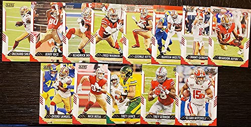 2021 Score Panini San Francisco 49ers Team Set Plus 400 Football Card NFL Starter Gift Pack Many Stars, Rookies, Hall Of Famers, Tom Brady, Brees, Rodgers, Manning