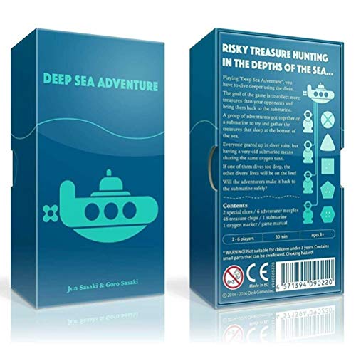 Shiker Deep Sea Adventure Game for Kids, 2-6 Players A Treasure-Hunting Travel Board Game, English Version Deep Sea Adventure Board Game Funny Cards Party Games for Children | The Storepaperoomates Retail Market - Fast Affordable Shopping